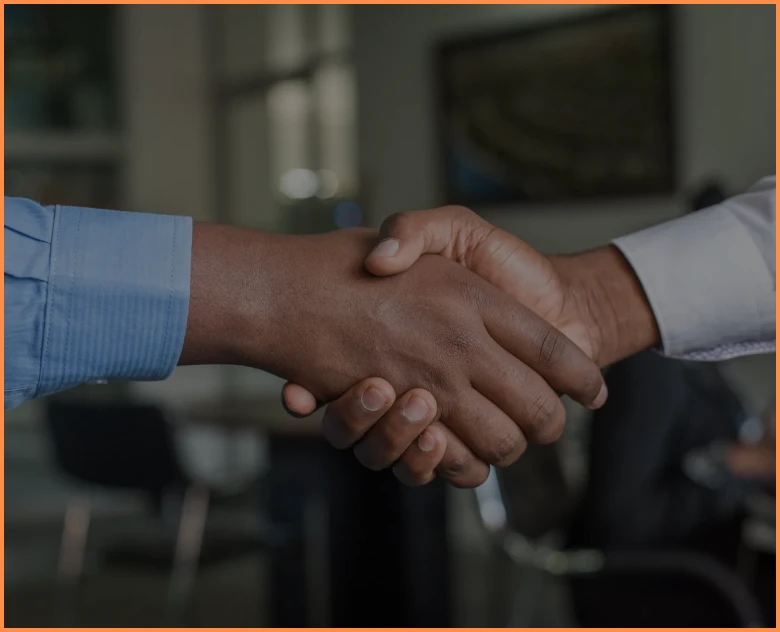 Business handshake agreement