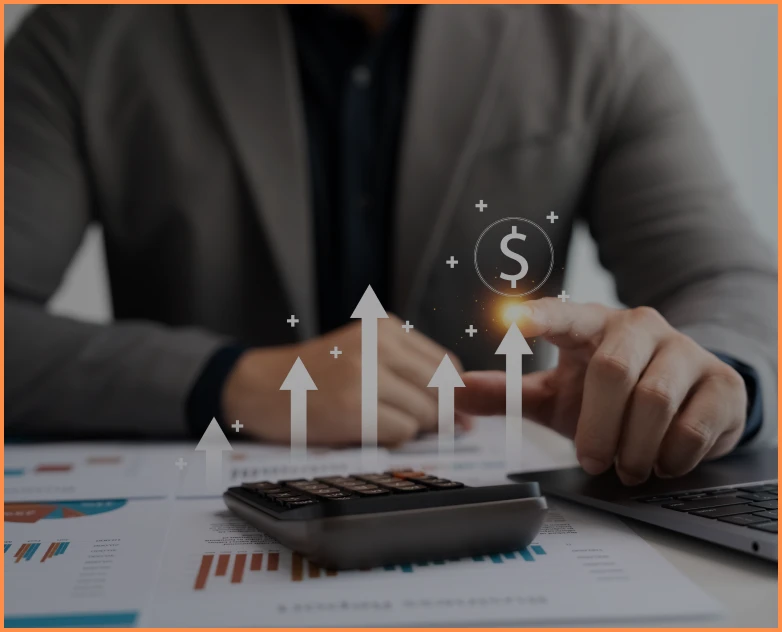 Business growth and financial analysis concept